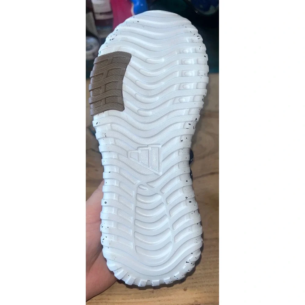 Adidas Kaptir Flow 2.0 K Kids Running Shoes White Black JR8091 Size 13K NIB